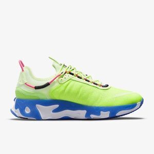 NIKE React Live Premium Barely Volt/Hyper Royal Shoes Sneakers Men 8 Women 9.5